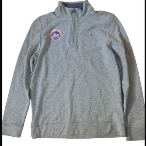 Boys Vineyard Vines Mets Half Zip